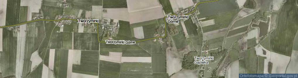 Zdjęcie satelitarne Tworzymirki Górne ul.